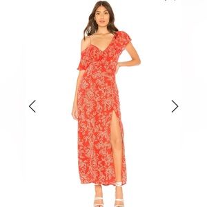 Tropical Red Amuse Society Maxi Dress
